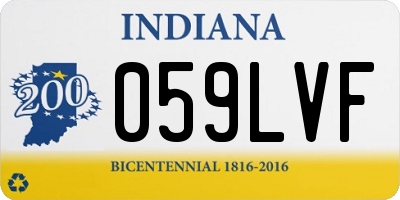IN license plate 059LVF