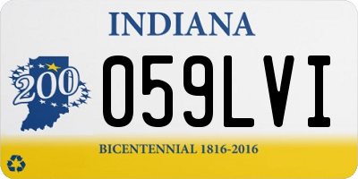IN license plate 059LVI