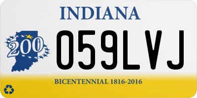 IN license plate 059LVJ