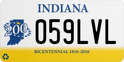 IN license plate 059LVL
