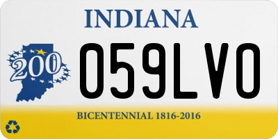 IN license plate 059LVO