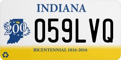 IN license plate 059LVQ