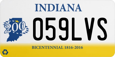 IN license plate 059LVS
