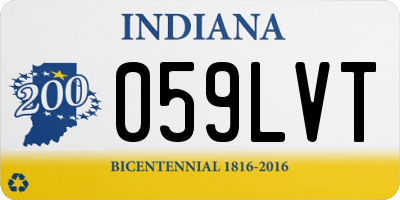 IN license plate 059LVT