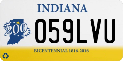 IN license plate 059LVU