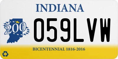 IN license plate 059LVW