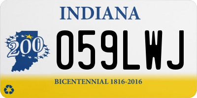 IN license plate 059LWJ