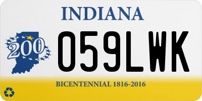IN license plate 059LWK