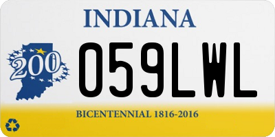 IN license plate 059LWL