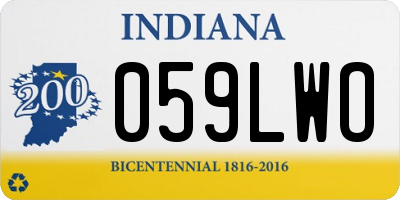 IN license plate 059LWO