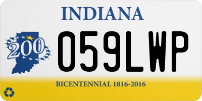 IN license plate 059LWP