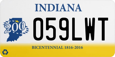 IN license plate 059LWT
