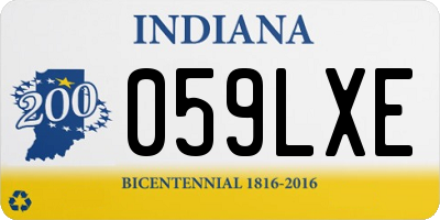 IN license plate 059LXE