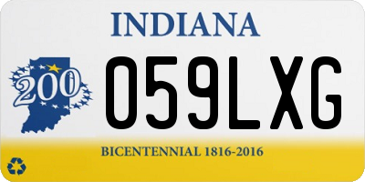 IN license plate 059LXG