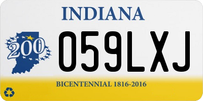 IN license plate 059LXJ