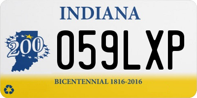 IN license plate 059LXP