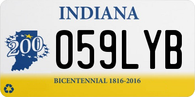 IN license plate 059LYB