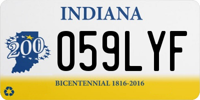 IN license plate 059LYF