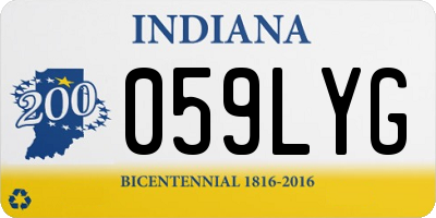 IN license plate 059LYG