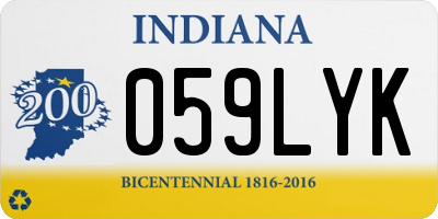 IN license plate 059LYK