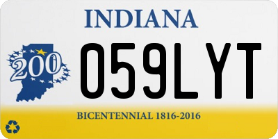 IN license plate 059LYT