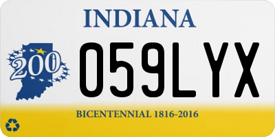 IN license plate 059LYX
