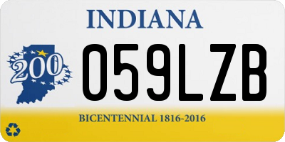 IN license plate 059LZB