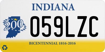 IN license plate 059LZC