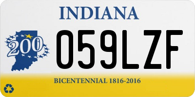 IN license plate 059LZF