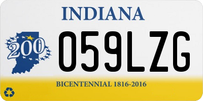 IN license plate 059LZG