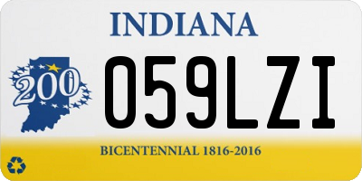 IN license plate 059LZI