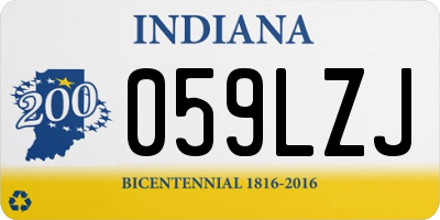 IN license plate 059LZJ