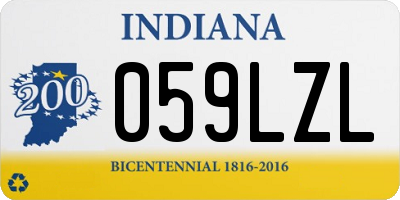 IN license plate 059LZL