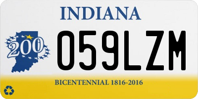 IN license plate 059LZM