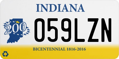 IN license plate 059LZN