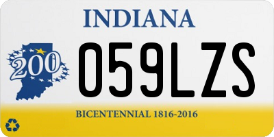 IN license plate 059LZS