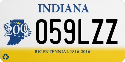 IN license plate 059LZZ