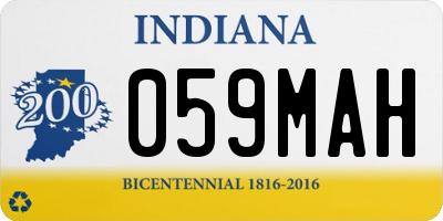 IN license plate 059MAH