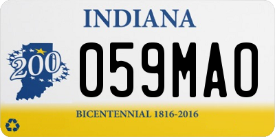 IN license plate 059MAO