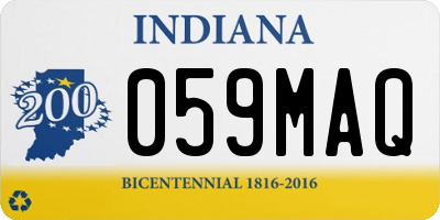 IN license plate 059MAQ