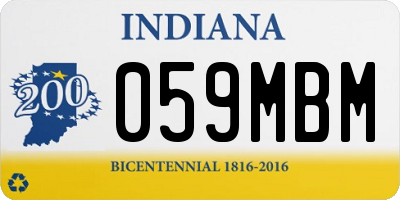 IN license plate 059MBM