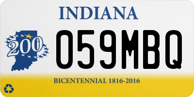 IN license plate 059MBQ