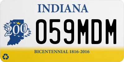 IN license plate 059MDM