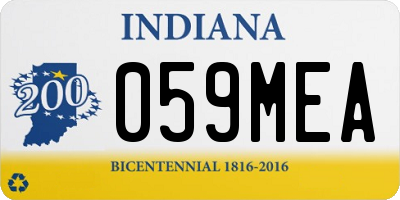 IN license plate 059MEA