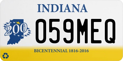IN license plate 059MEQ