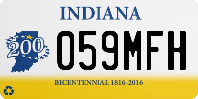 IN license plate 059MFH