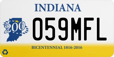IN license plate 059MFL