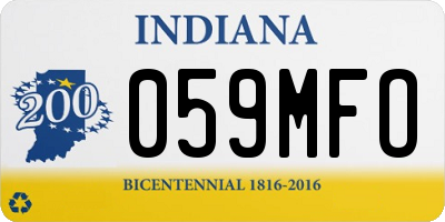 IN license plate 059MFO