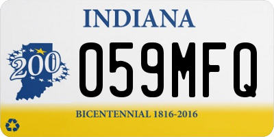 IN license plate 059MFQ