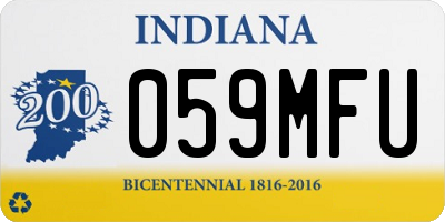 IN license plate 059MFU